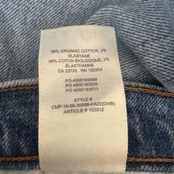 Aritzia Denim Forum The Cowgirl High Rise Boot Jeans 30L Size 25 - Picture 11 of 11